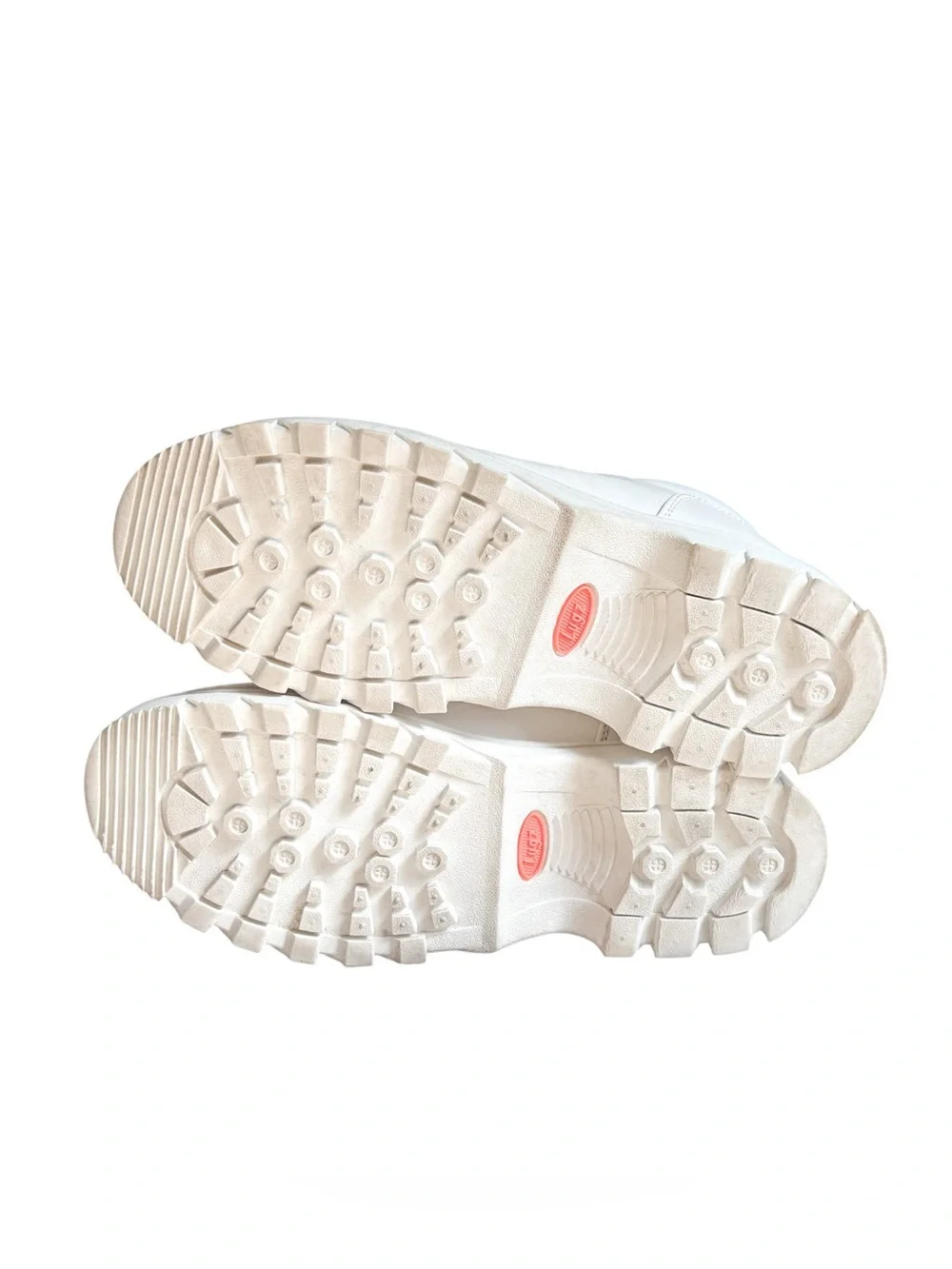 Lugz Fringe Mens White Leather Lace Up Chukkas Boots
